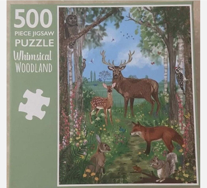 500-Piece Jigsaw Puzzle, Whimsical Woodland