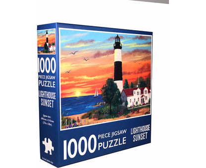 1000-Piece Jigsaw Puzzle, Lighthouse Sunset