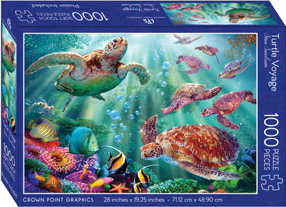 1000-Piece Jigsaw Puzzle, Turtle Voyage