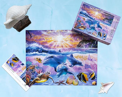 500-Piece Jigsaw Puzzle, Tropical Sunrise