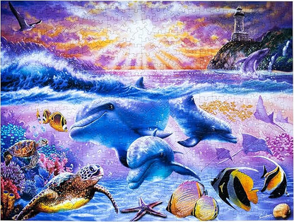 500-Piece Jigsaw Puzzle, Tropical Sunrise