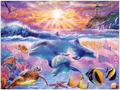 500-Piece Jigsaw Puzzle, Tropical Sunrise