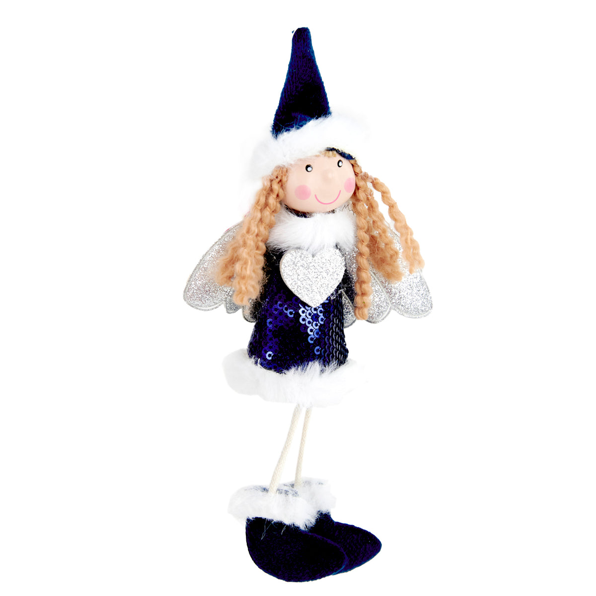 Christmas Ornament Snow Girls Sequins, 25cm