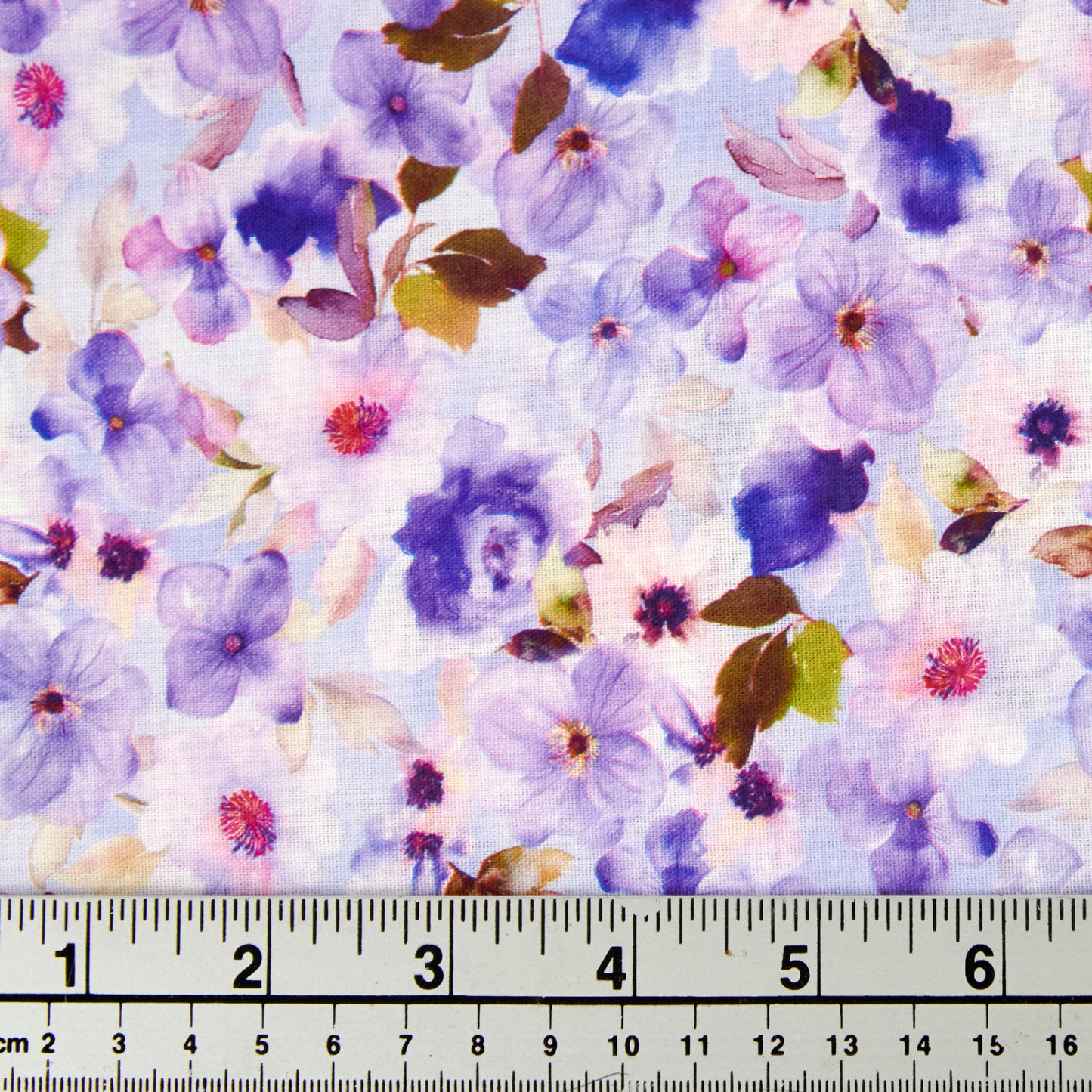 Digital Printed Quilting Fabric, Lavender Flower- Width 112cm