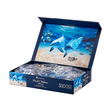 500-Piece Jigsaw Puzzle Playful Dolphins Underwater Buddies