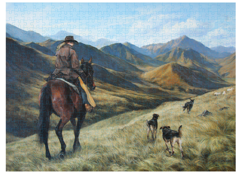 500-Piece Jigsaw Puzzle Working the Land High Country