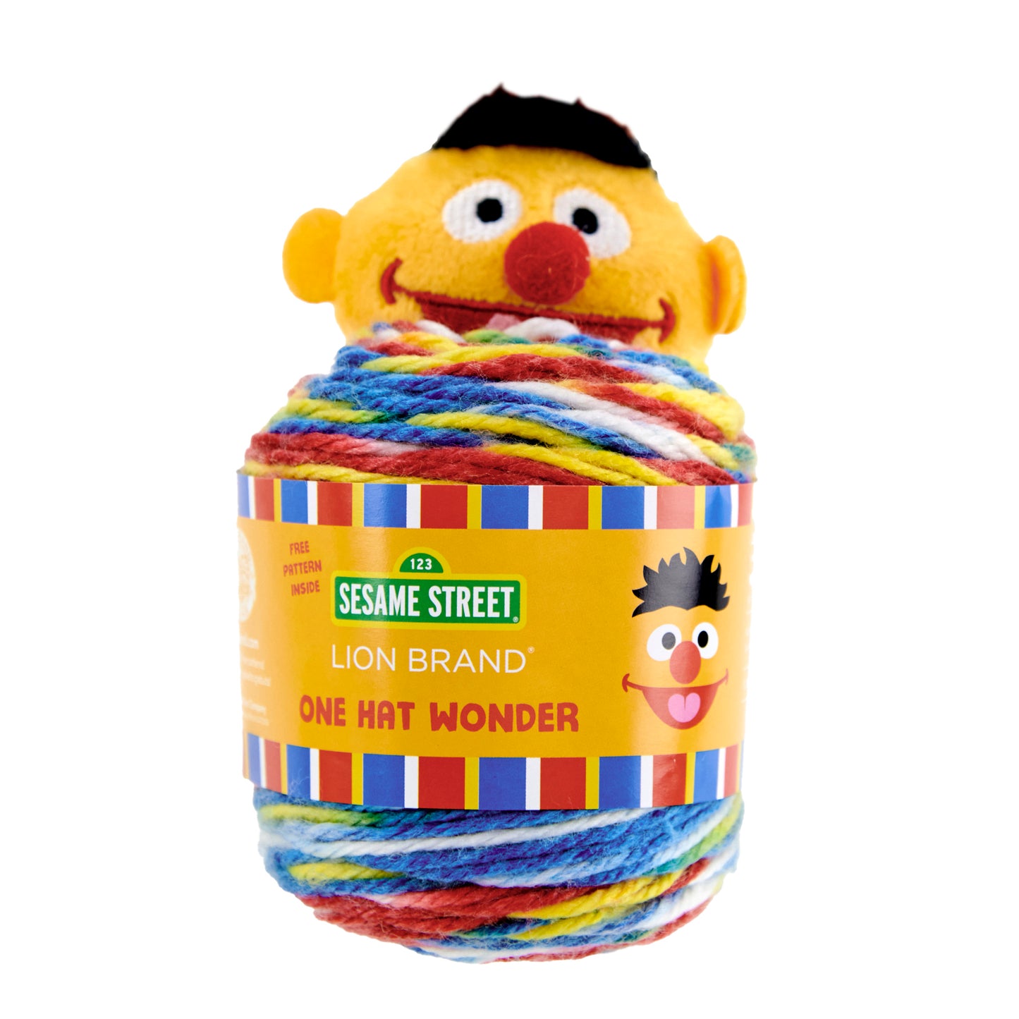 Lion Brand Sesame Street One Hat Wonder Crochet & Knitting Yarn, 70g Polyester Yarn