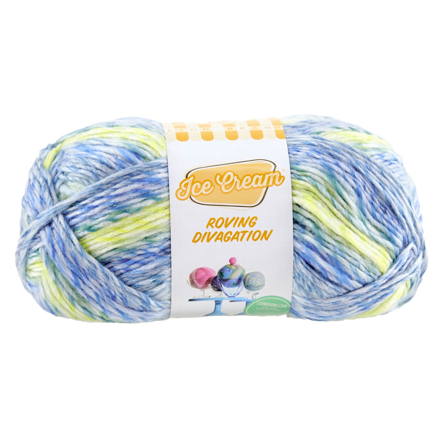 Lion Brand Ice Cream Roving Stripes