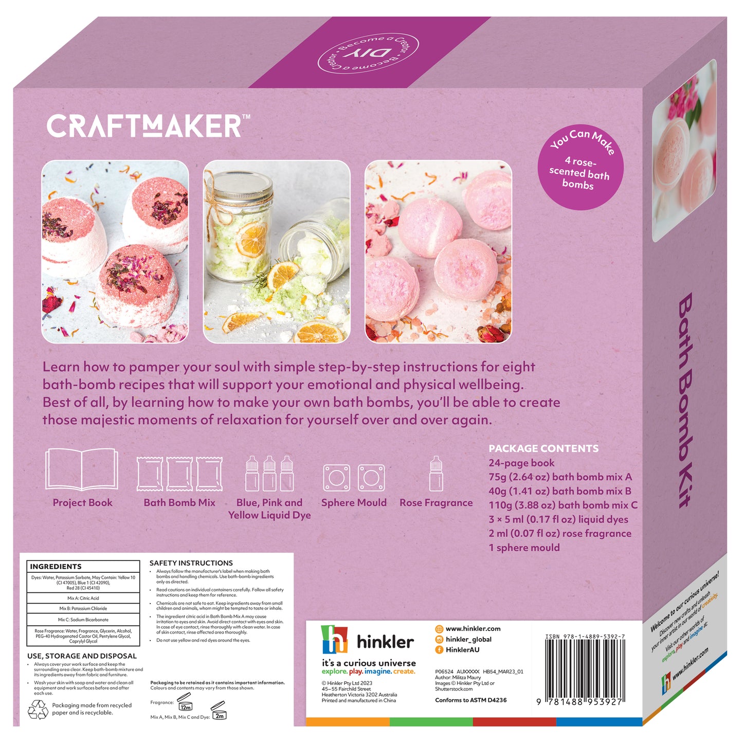 Craft Maker Classic Bath Bombs Kit