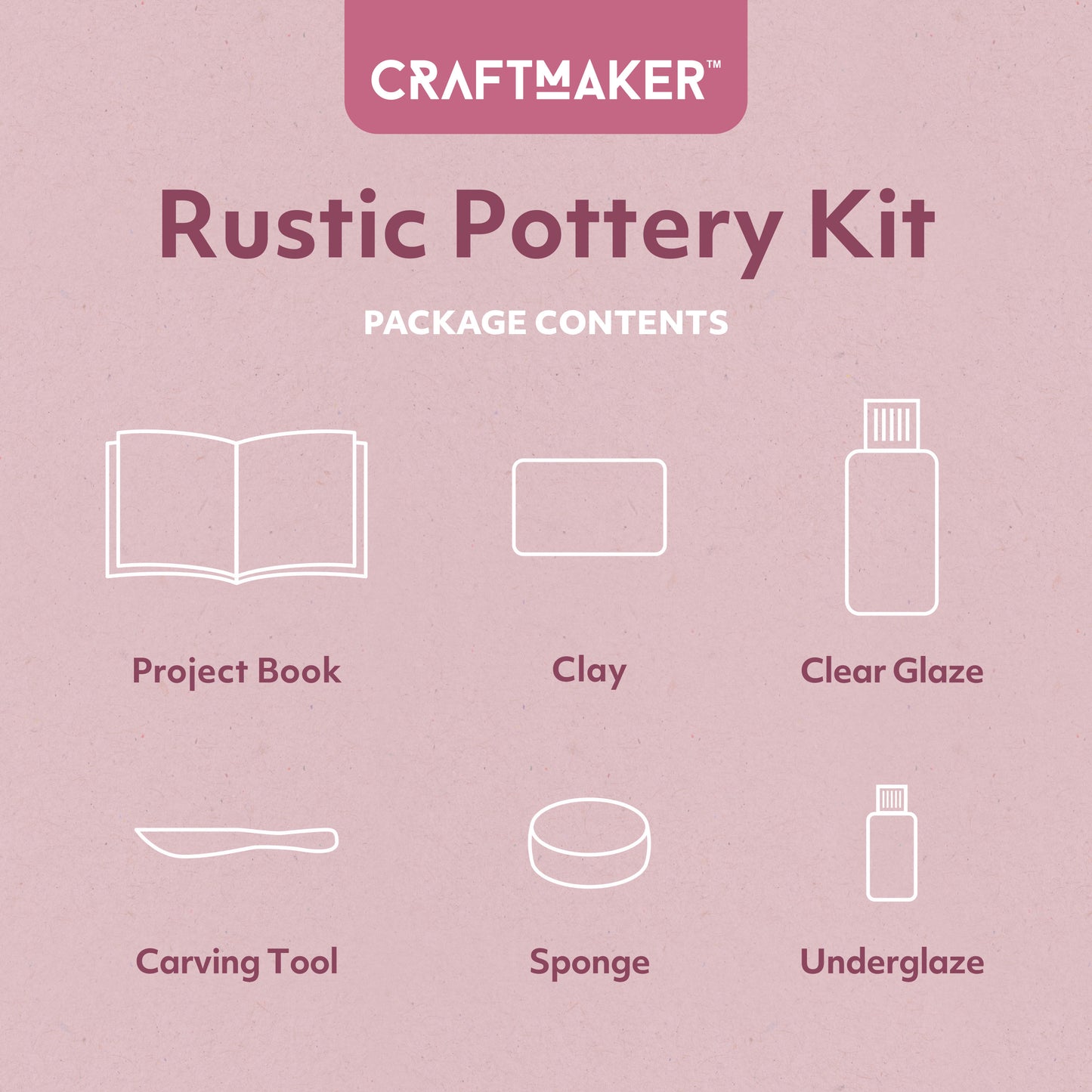 Craft Maker Rustic Pottery Kit