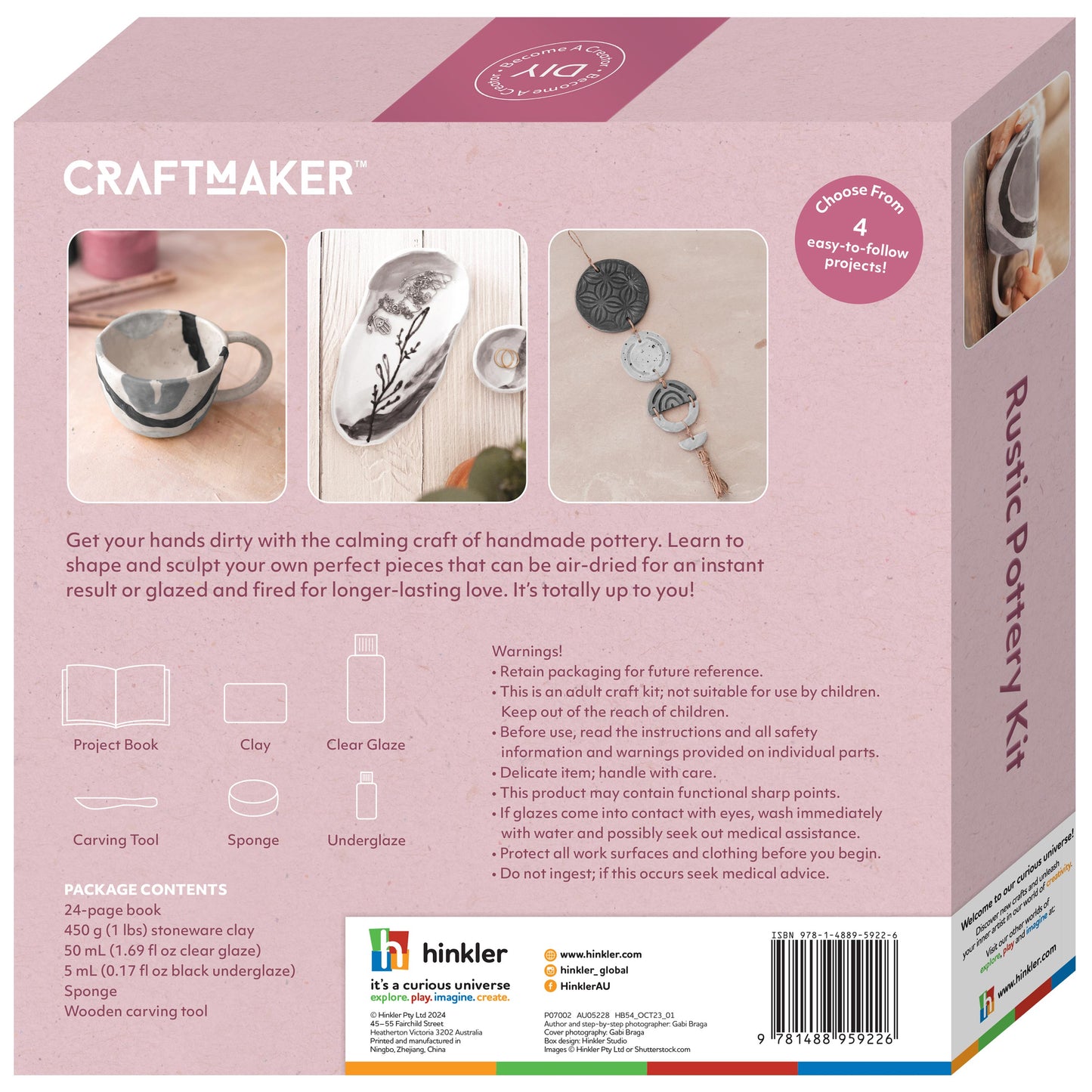 Craft Maker Rustic Pottery Kit