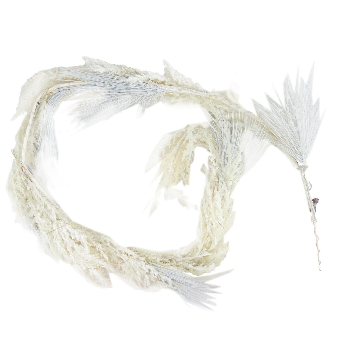 Christmas Light Up White Astilbe Garland- 1.5m