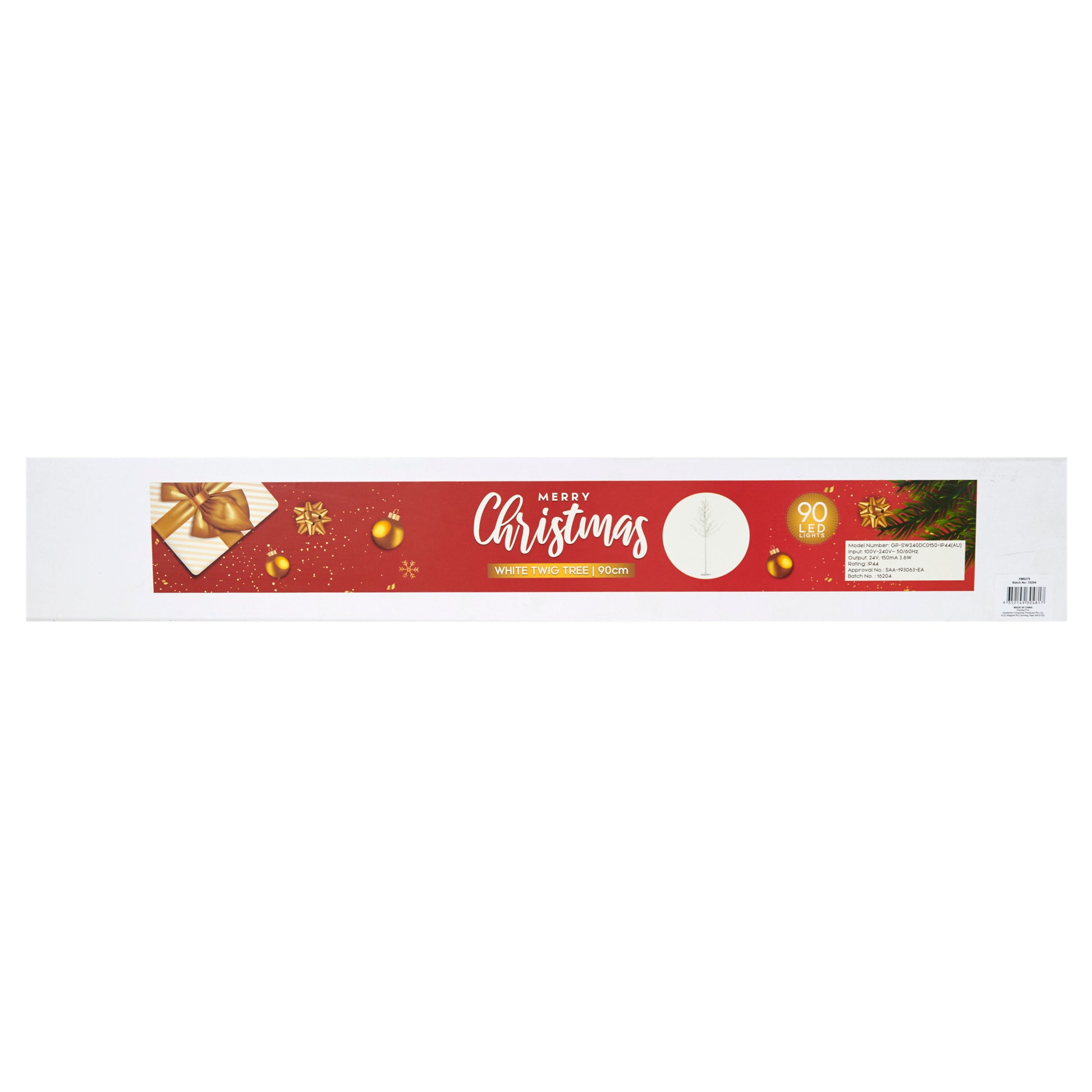 Christmas Twig Tree 90 LED IP44, Warm White- 90cm