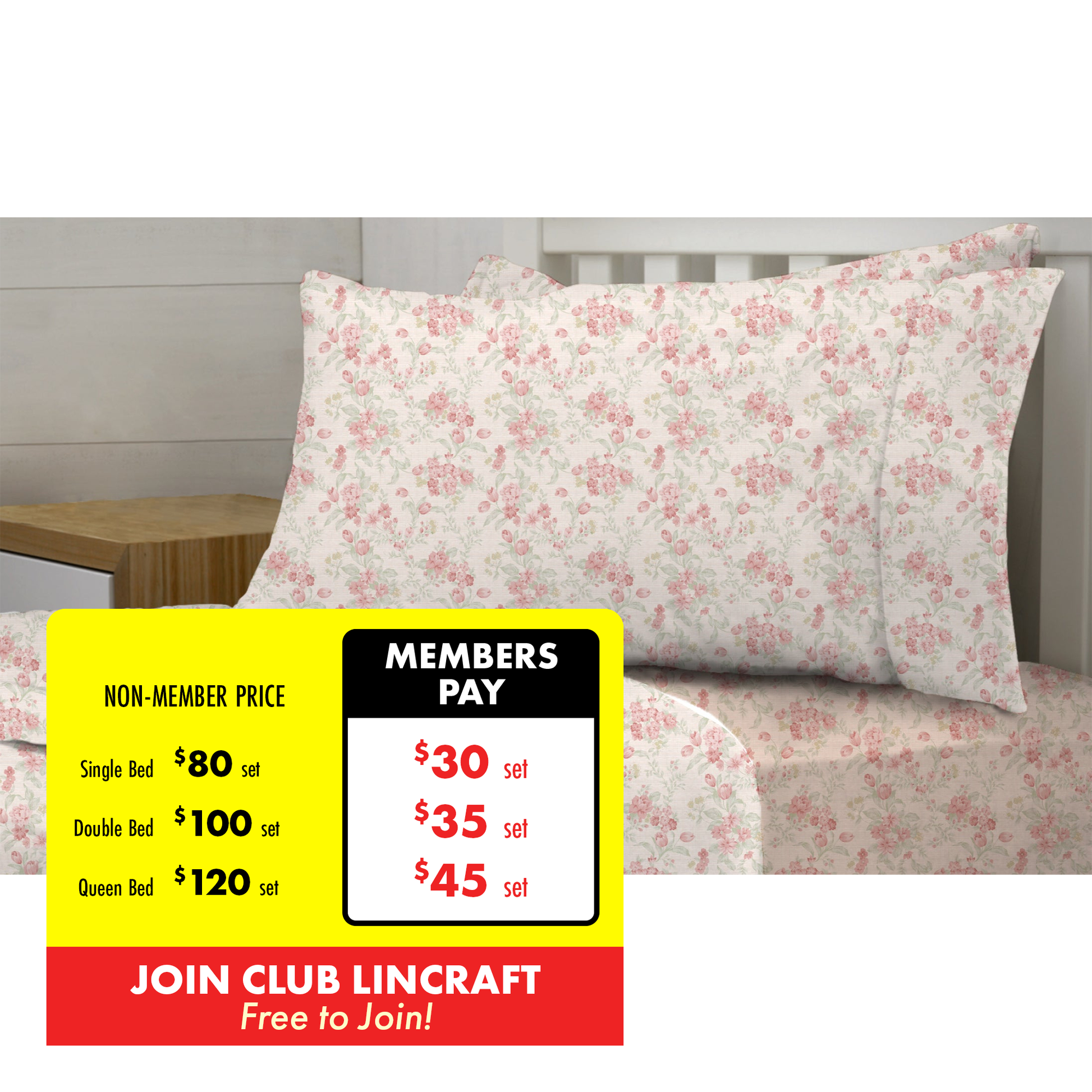 Cambridge House Flannelette Sheet Set, Faded Floral