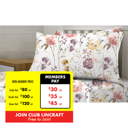 Cambridge House Flannelette Sheet Set, Marisa Garden