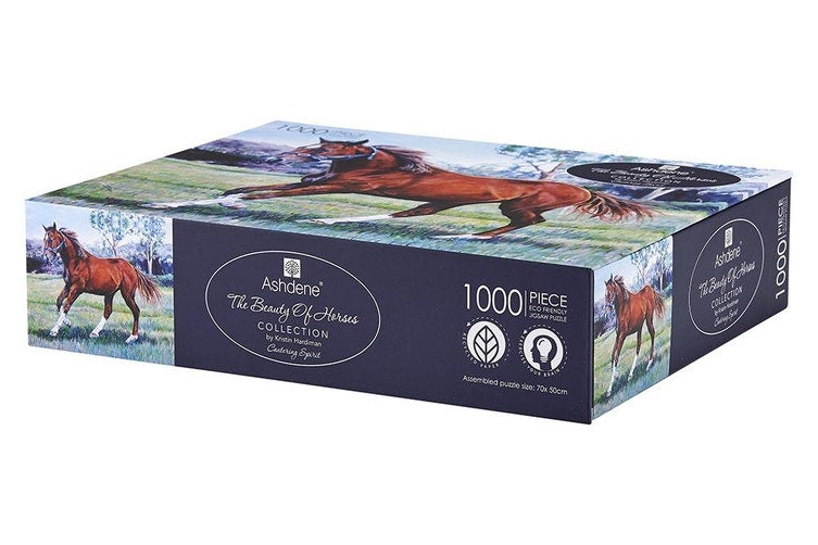 1000-Piece Jigsaw Puzzle Beauty of Horses Cantering