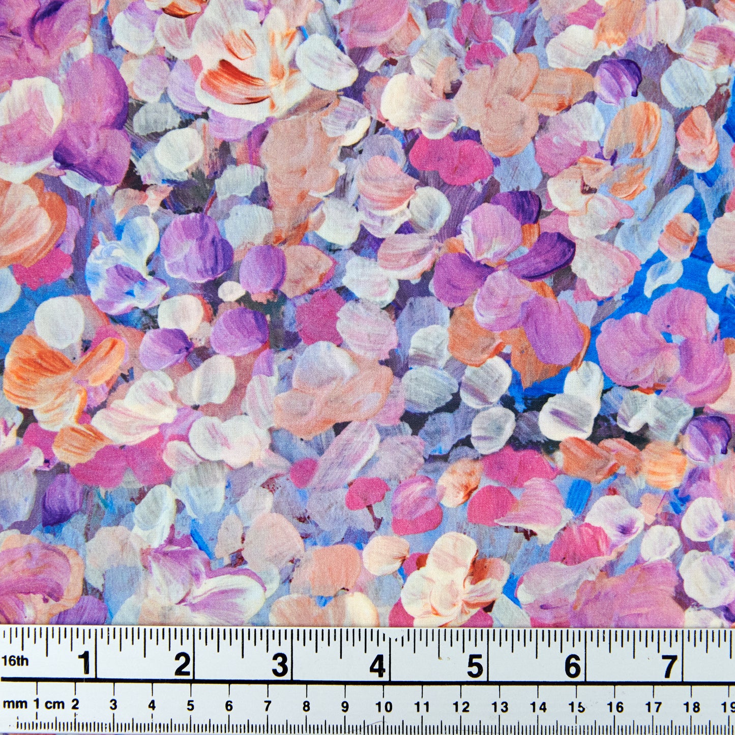 Printed Cotton Lawn Fabric, Pink Floral -Width 140cm