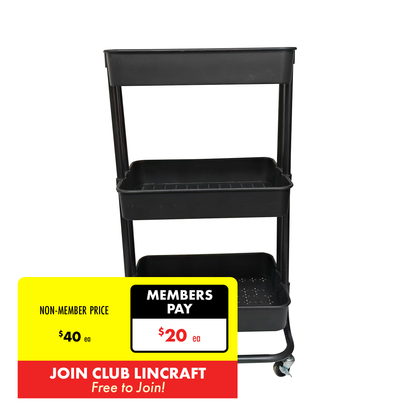 3 Tier Storage Trolley- 42cmx33cmx80cm