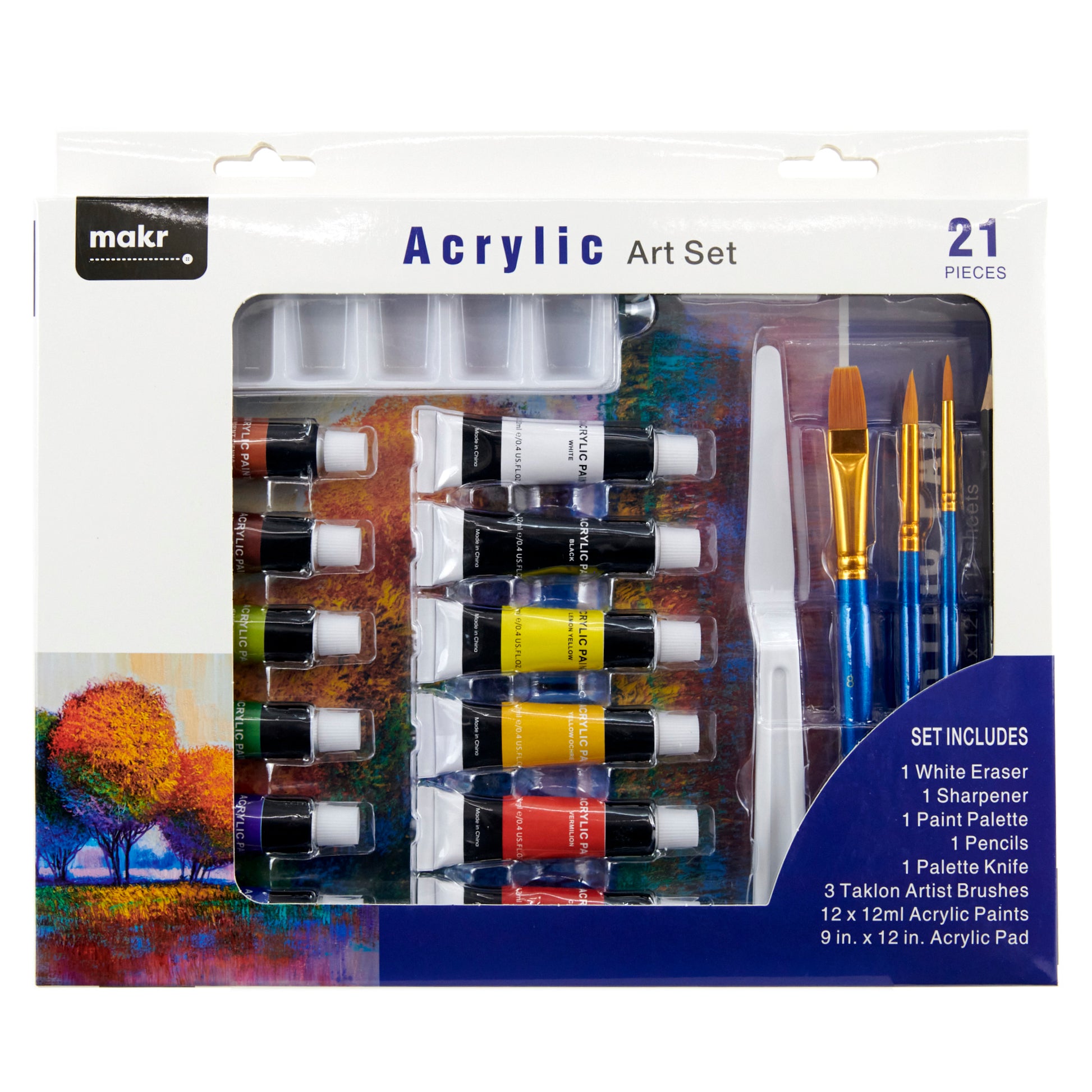 Makr Acrylic Art Set, 21pc