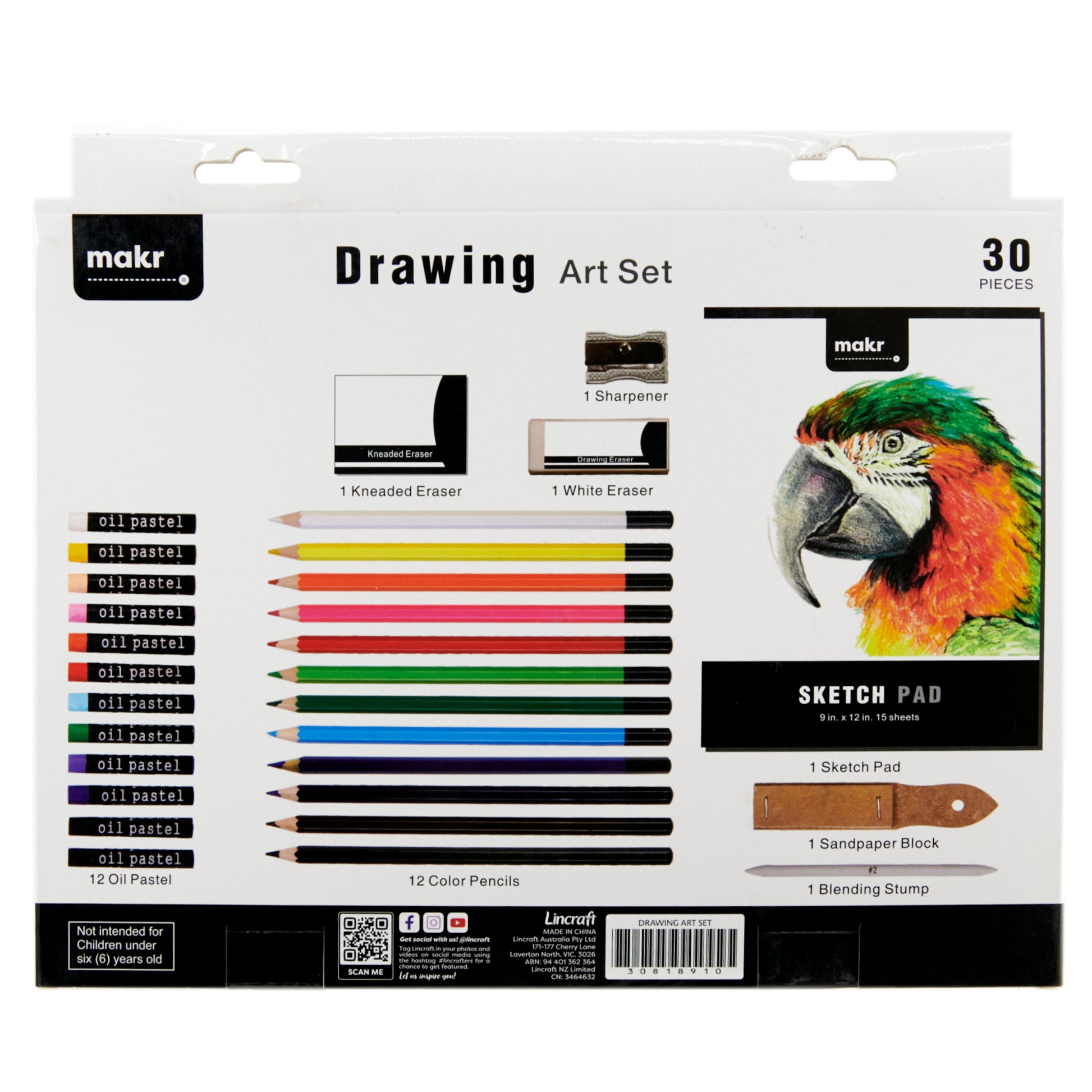 Makr Drawing Art Set, 30pc