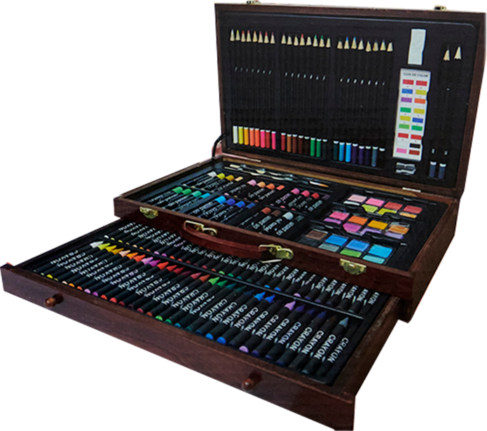 Makr Mixed Media Art Set With Cary Case, 140pce