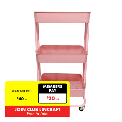 3 Tier Storage Trolley- 42cmx33cmx80cm