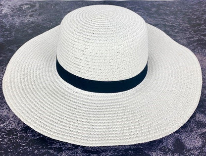 Straw Look Wide Rim Hat