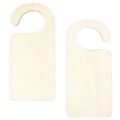 Arbee Wood Door Hanger, Natural- 2pk