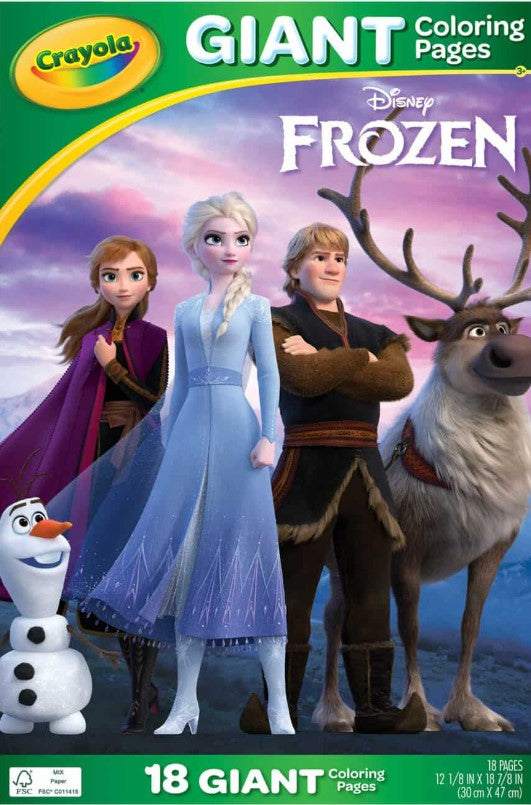 Crayola Giant Coloring Pages, Frozen- 18 Pages