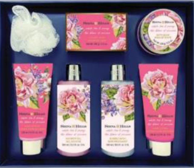 Bath & Body Collection, White Tea & Peony, 7pc Set