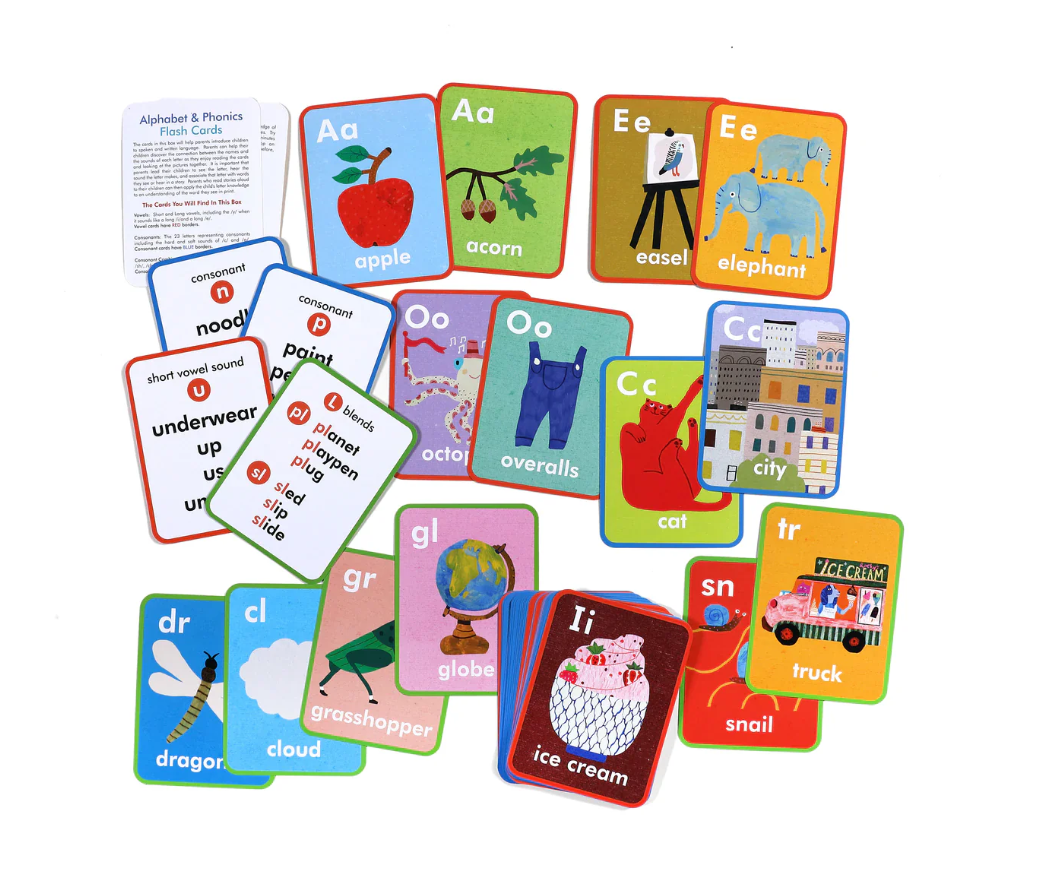 Alphabet & Phonics Flash Cards