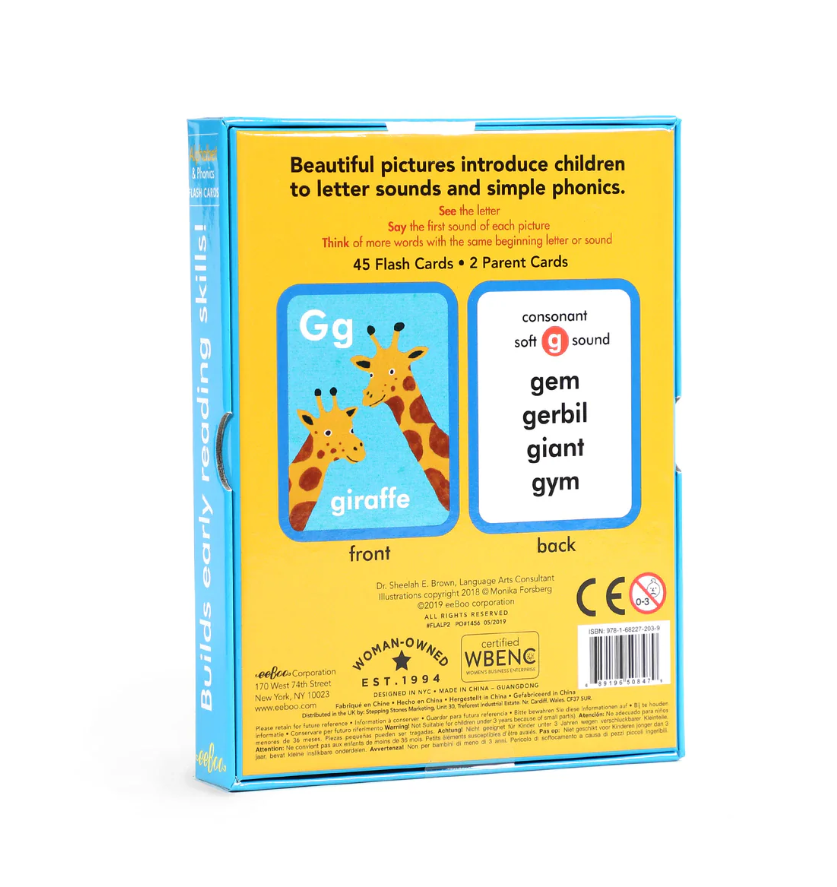 Alphabet & Phonics Flash Cards