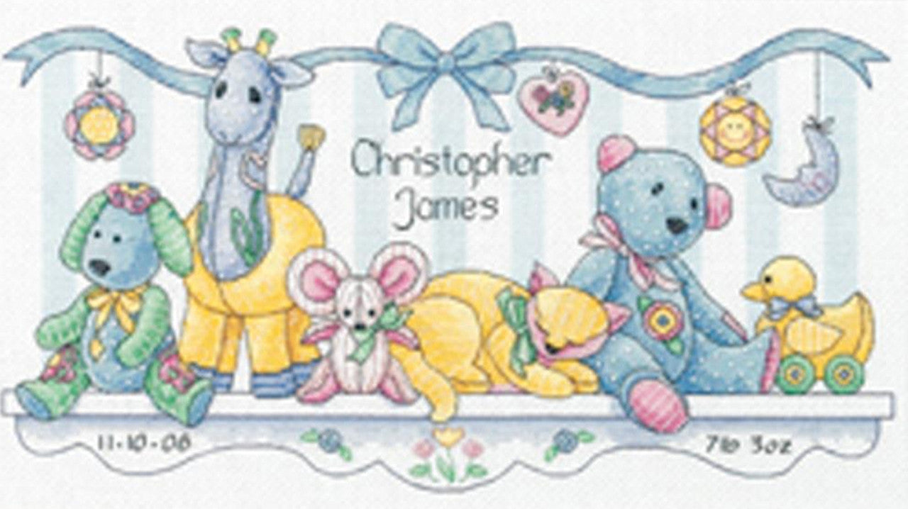 Dimension Baby's Birth Record Cross Stitch Kit- 14" x 8"