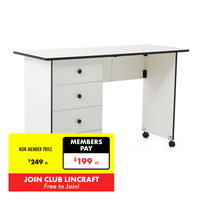 Portable Sewing Table, 124x47.5x76cm