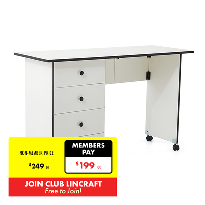 Portable Sewing Table, 124x47.5x76cm