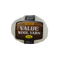 Lincraft Wool Value Crochet & Knitting Yarn, 400g Merino Wool Yarn