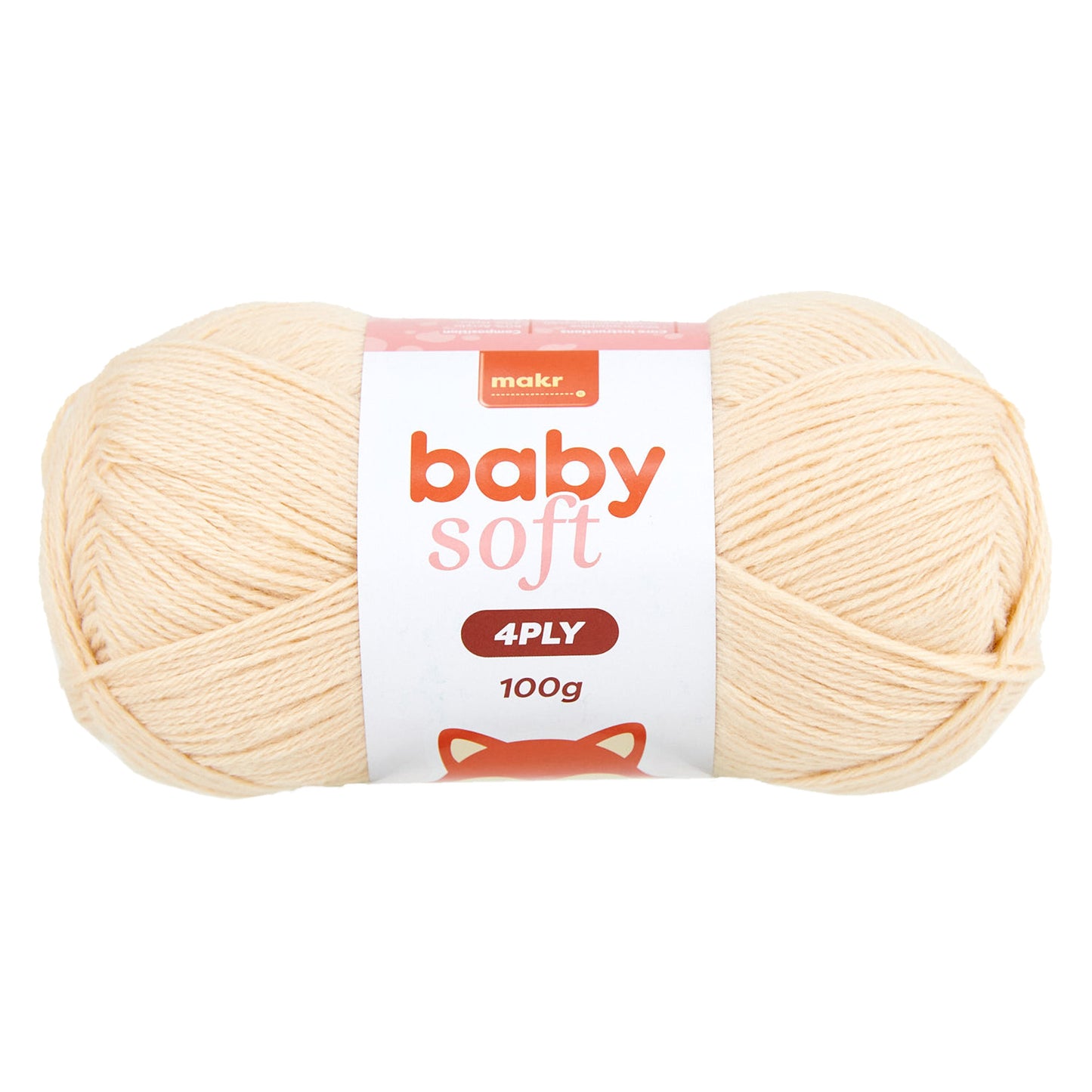 Makr Baby Soft Crochet & Knitting Yarn 4ply, 230m Acrylic Nylon Blend Yarn