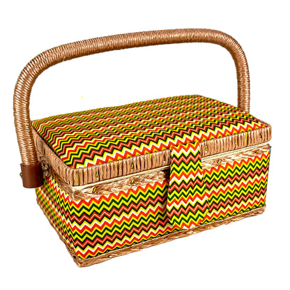 Sewing Basket, C Multi- 19x13x10cm