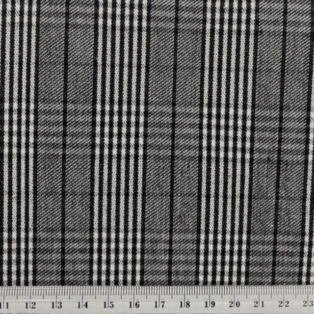 Check Suiting Fabric, Black & White Check- 150cm – Lincraft