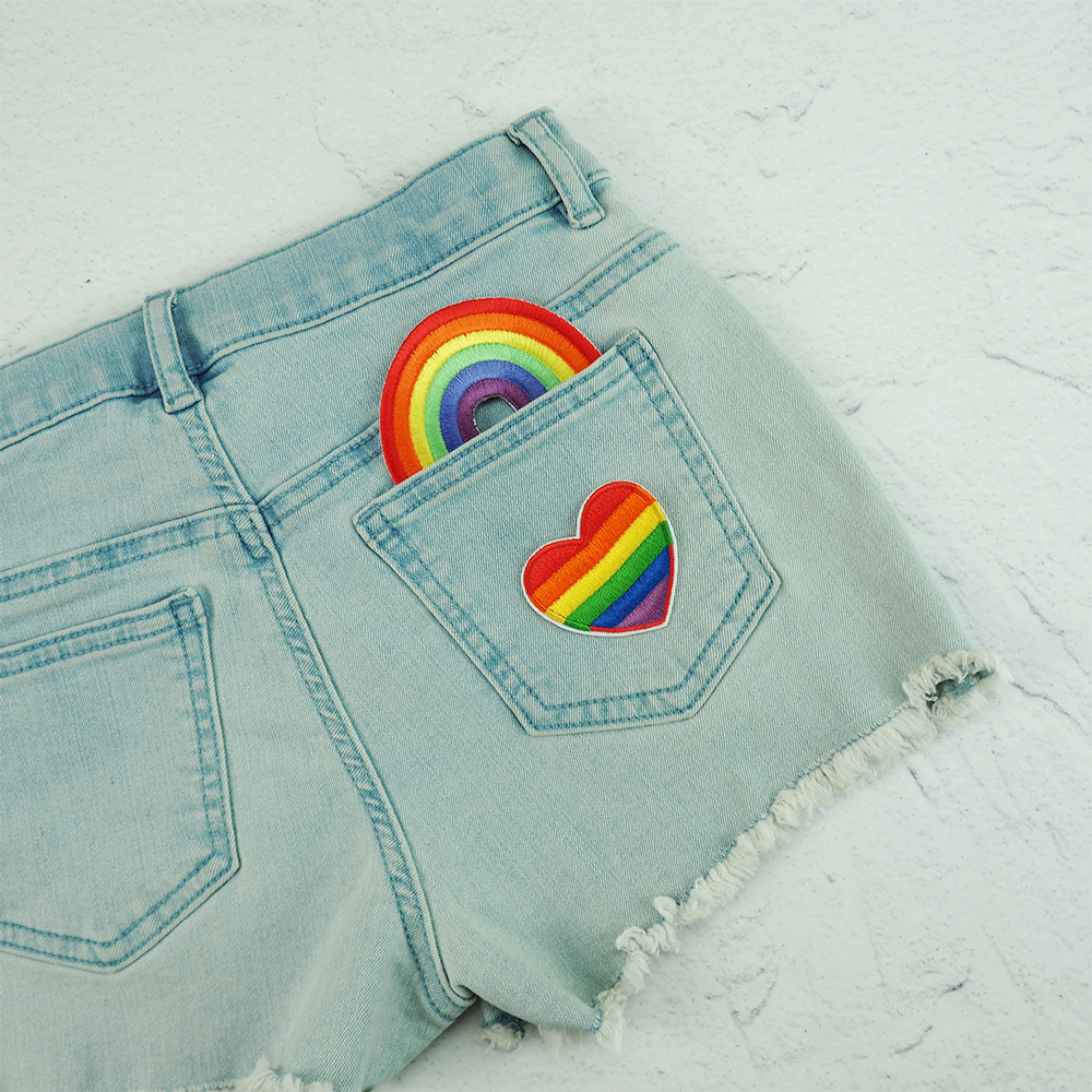 Arbee Crafty Patch, Pride Heart- 1pc