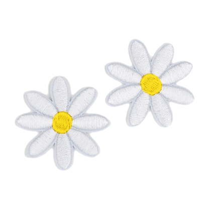 Arbee Crafty Patch, Large White Daisy- 2pc