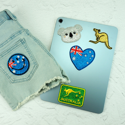 Arbee Crafty Patch, Australia Sport Glitter- 1pc