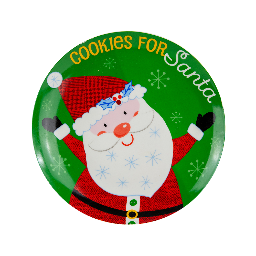 Christmas Plate, Santa