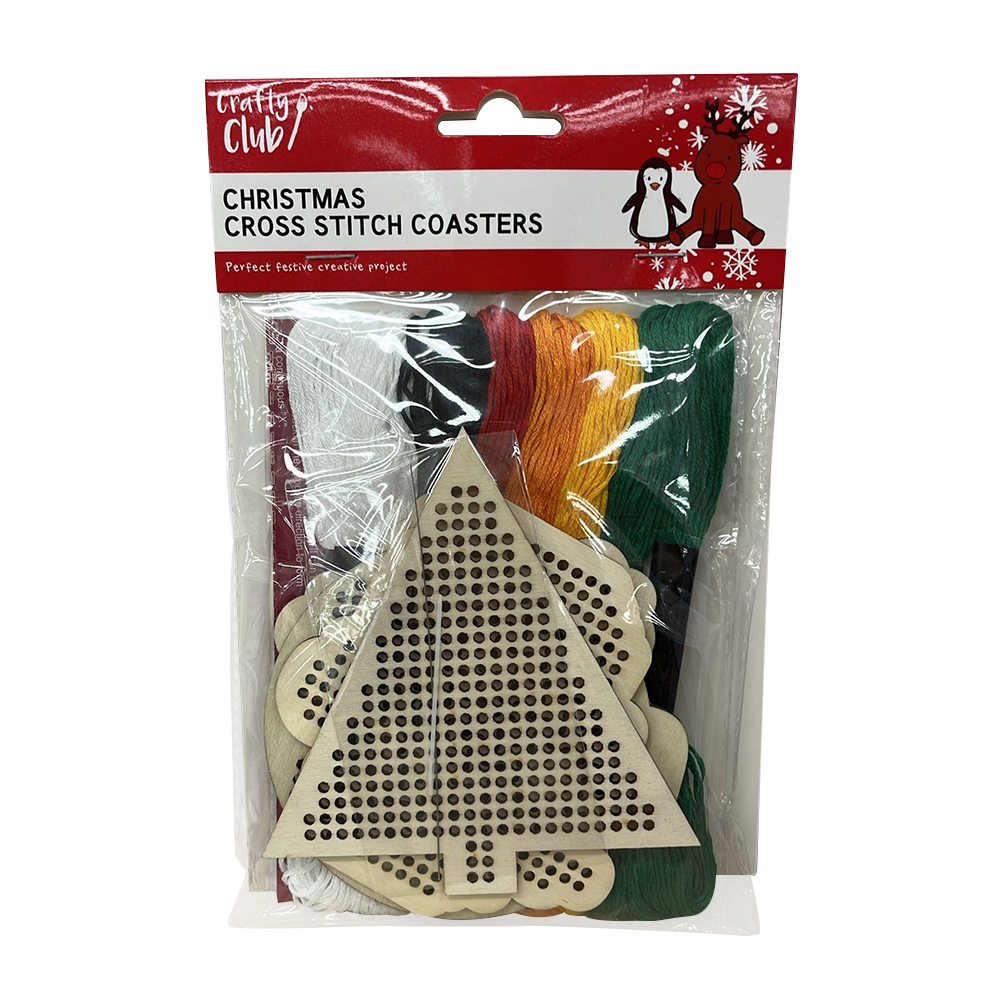 Christmas Cross Stitch Coasters