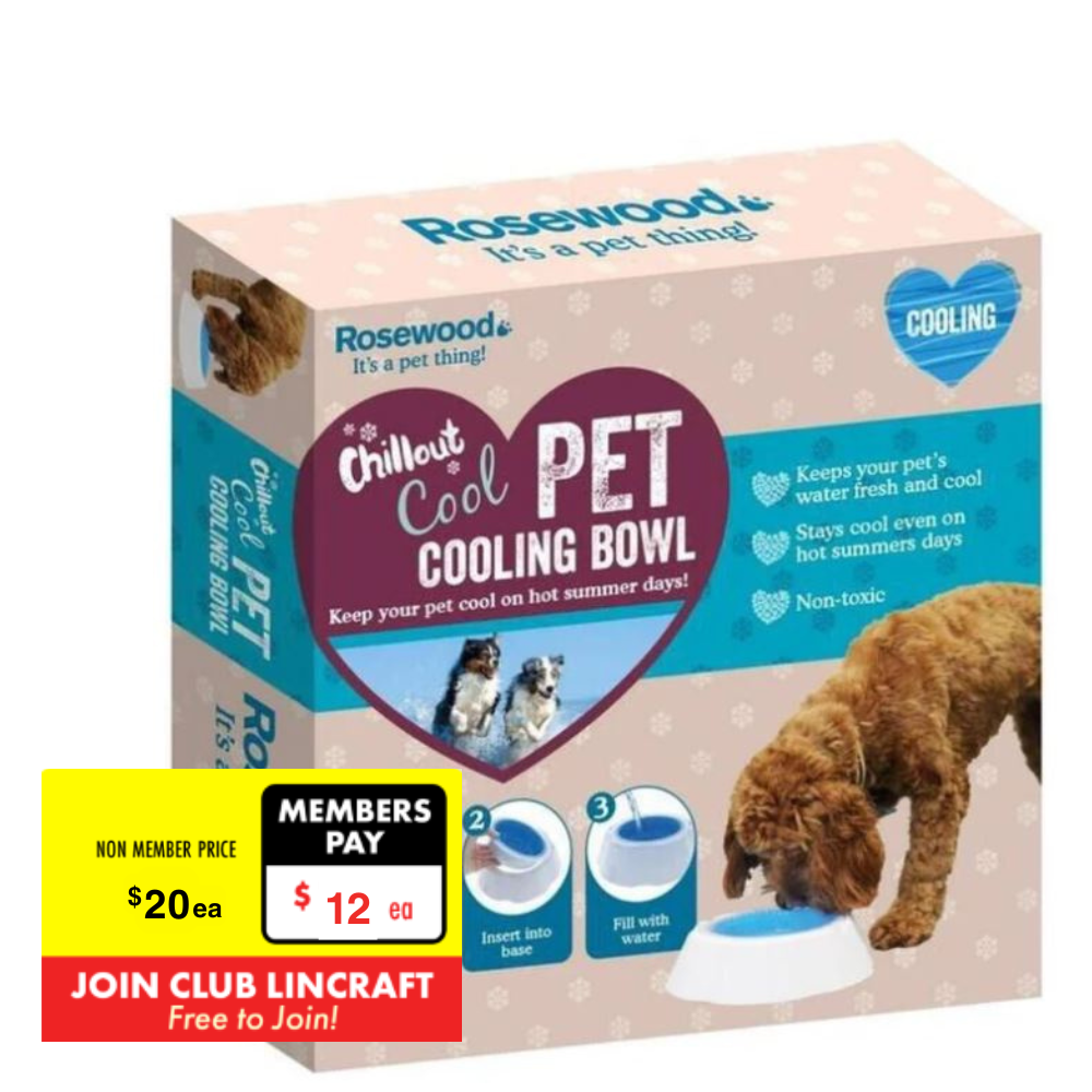 Rosewood Pet Cooling Bowl, 450ml Capacity