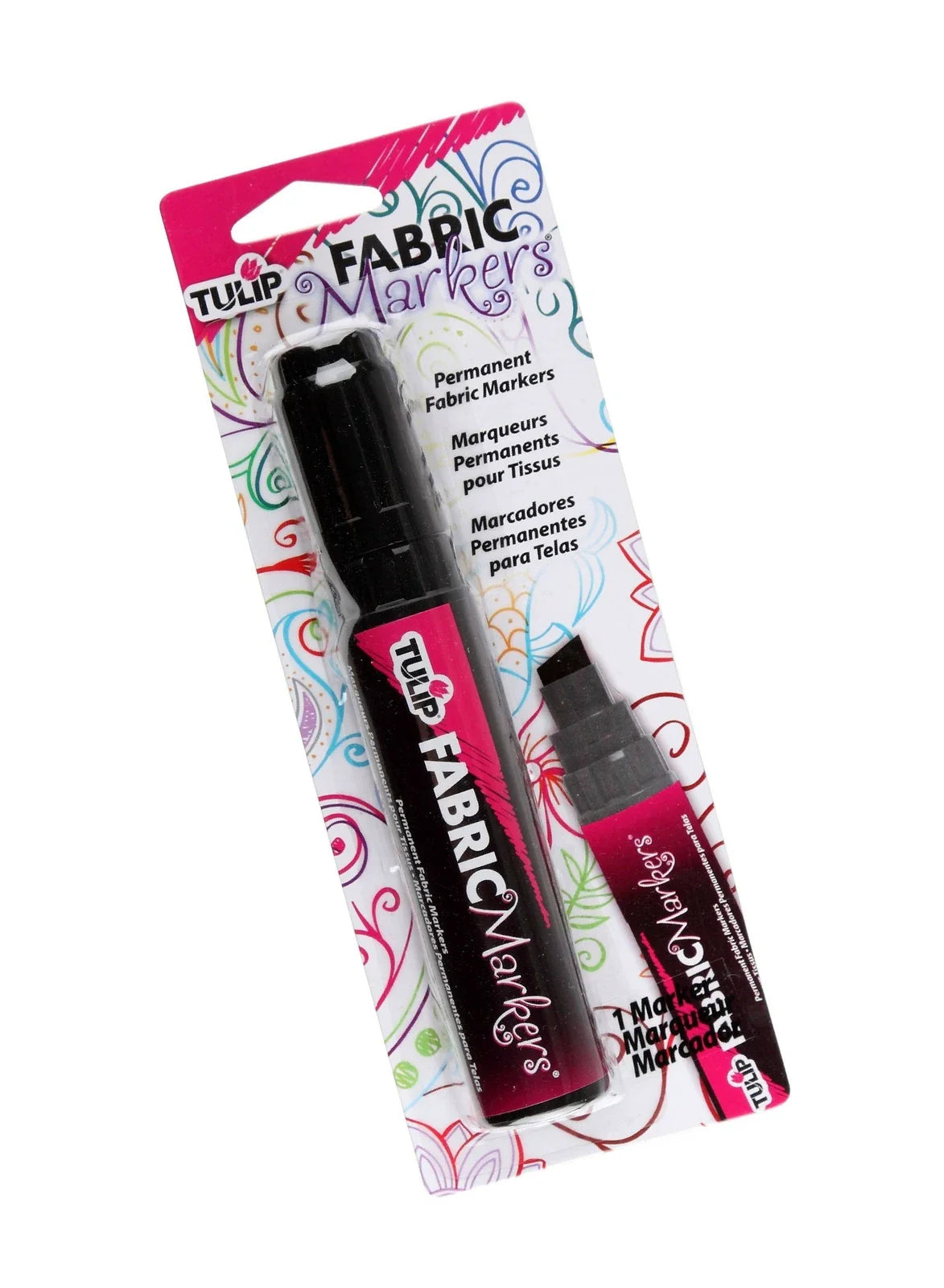 Tulip Permanent Nontoxic Fabric Marker - Black Jumbo