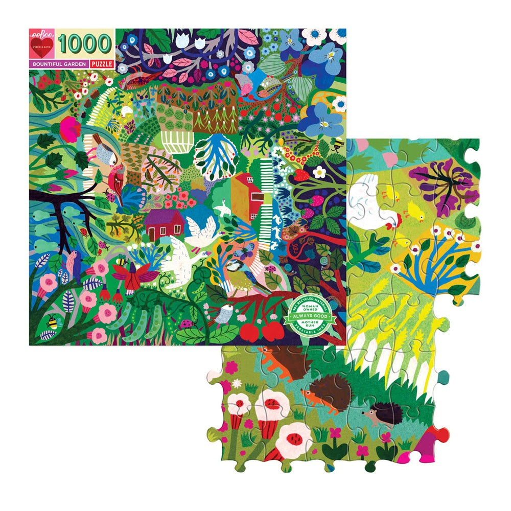 1000-Piece Jigsaw Puzzle, Bountiful Garden Square