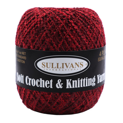 Boucle Crochet & Knitting Yarn, 50g Acrylic Yarn