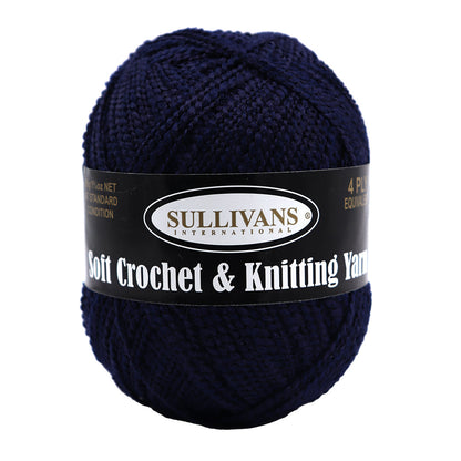 Soft Crochet & Knitting Yarn, 50g Polyester Yarn