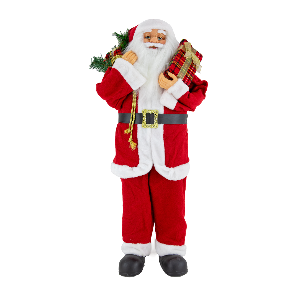 Christmas Standing Santa Figurine, 90cm